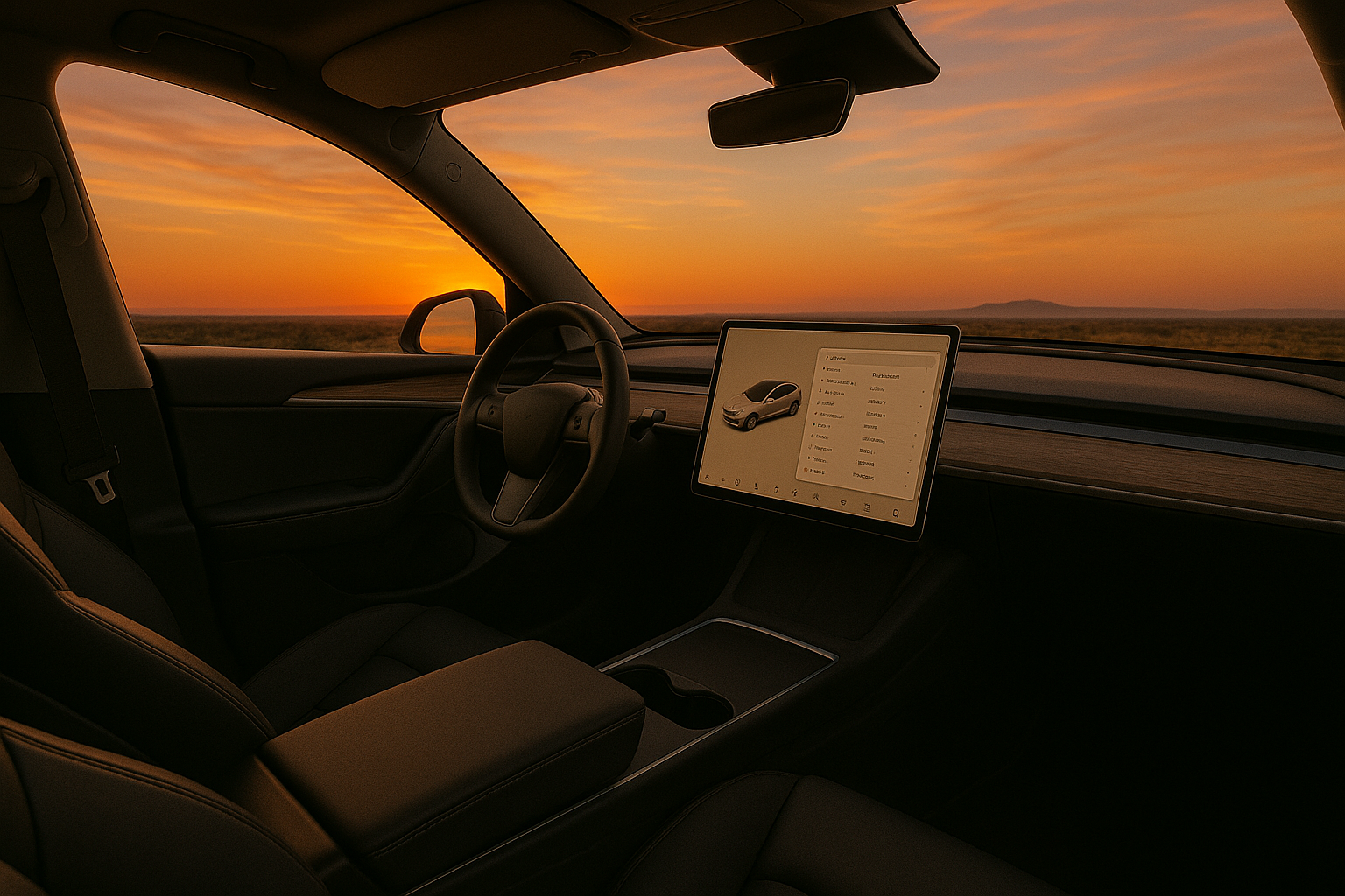 Model Y - Accessoires intérieurs