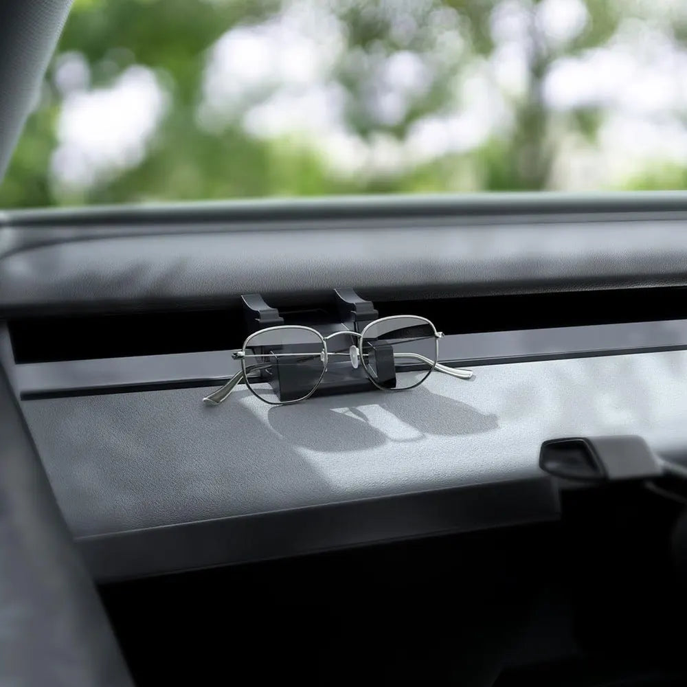Support téléphone et lunettes en silicone pour Tesla Model Y 2020-2025 et Model 3 2017-2025
