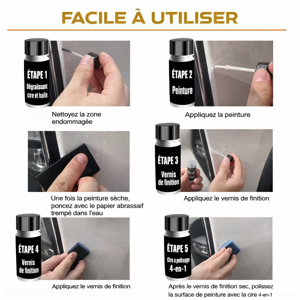 Kit complet de réparation / retouche peintures Tesla