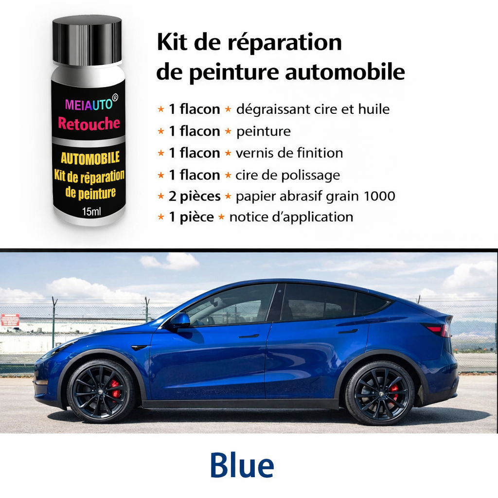 Kit complet de réparation / retouche peintures Tesla