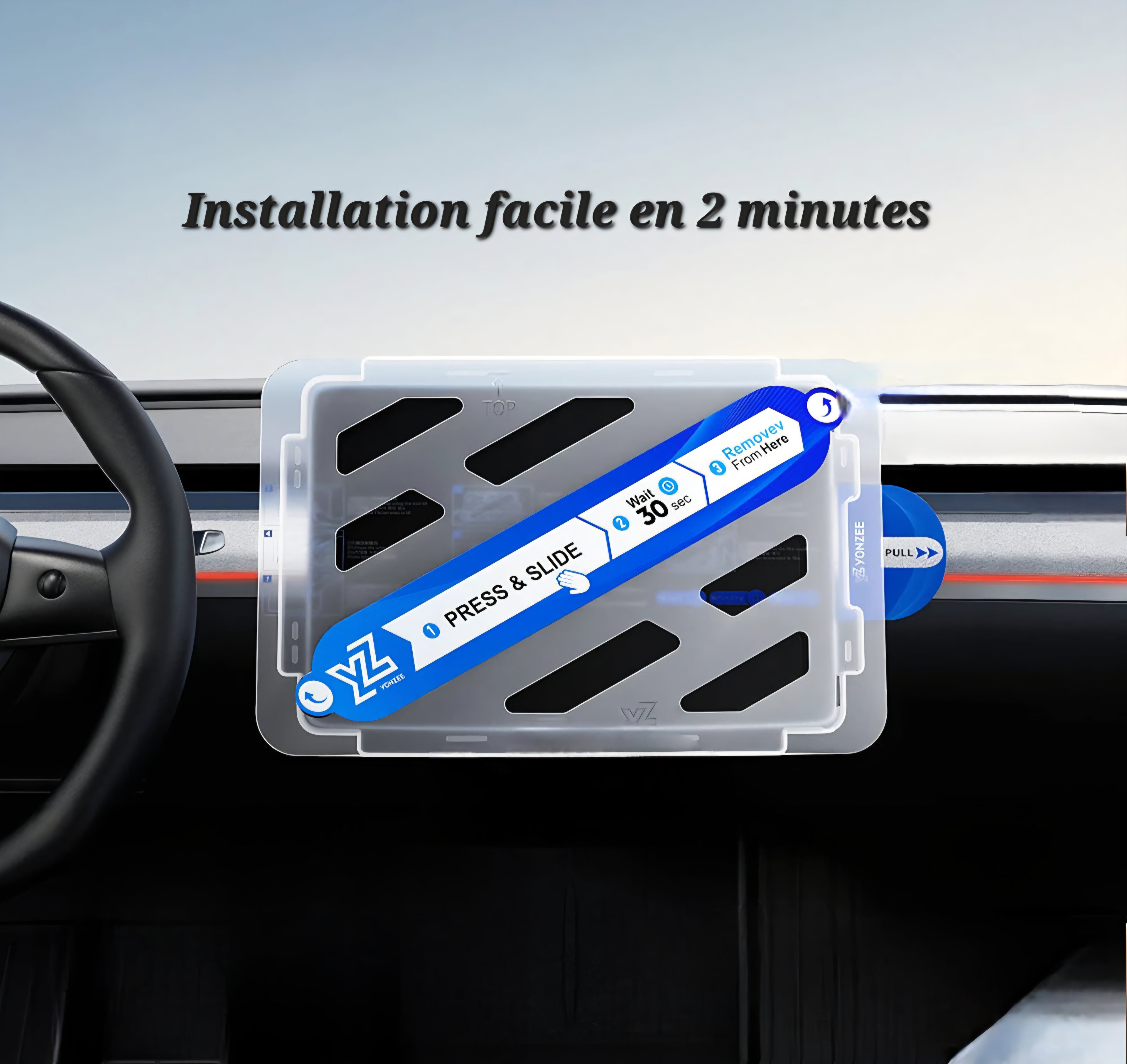 Protection d’écran en verre trempé pour Model 3 et Model Y