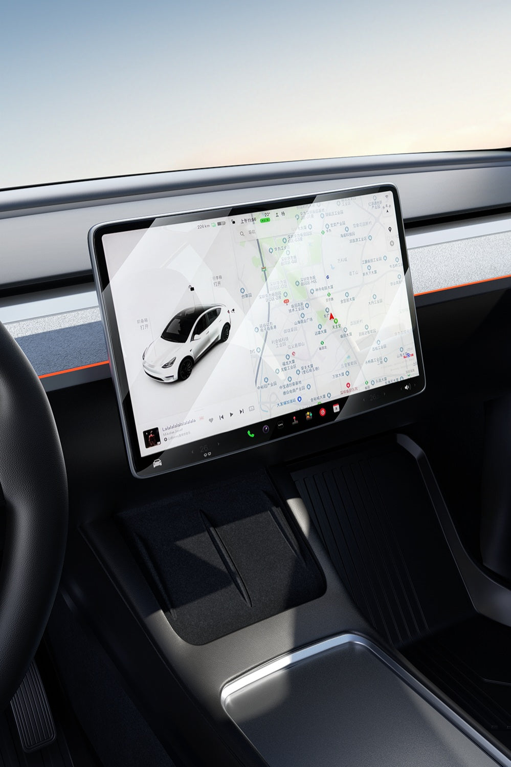 Protection d’écran en verre trempé pour Model 3 et Model Y