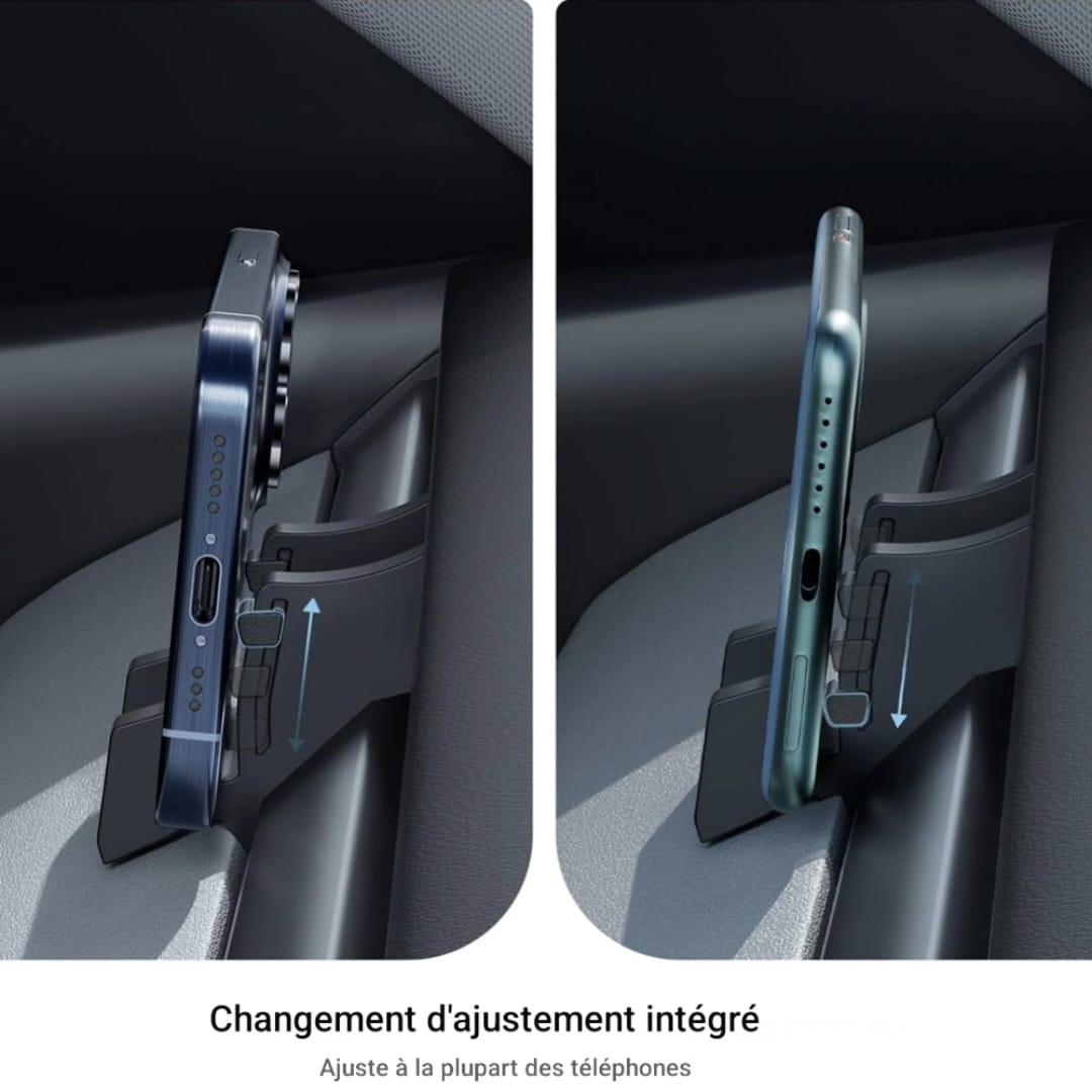 Support téléphone et lunettes en silicone pour Tesla Model Y 2020-2025 et Model 3 2017-2025